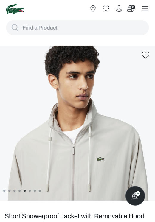 L.A.C 法系小渔 防泼水 可拆卸连帽拉链外套 WT831 商品图2