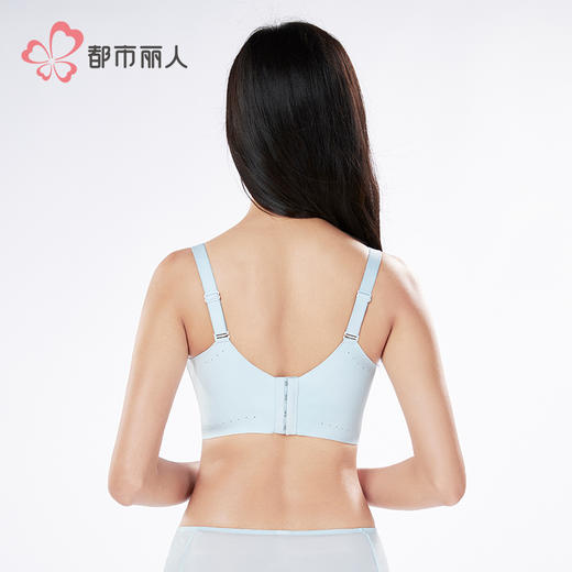 都市丽人小奶盖舒软挺塑调整型文胸超薄蕾丝树脂胶圈塑身文胸LJH2B5 商品图3