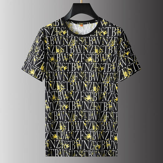 【弹力】【新款DPS】大依优型大码短袖T恤圆领加肥加大肥佬休闲宽松透气上衣男士半袖夏装潮款 商品图6