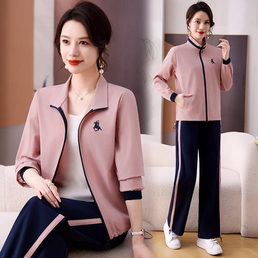 雀说新款宽松休闲女装洋气外套两件套AL13029 商品图2