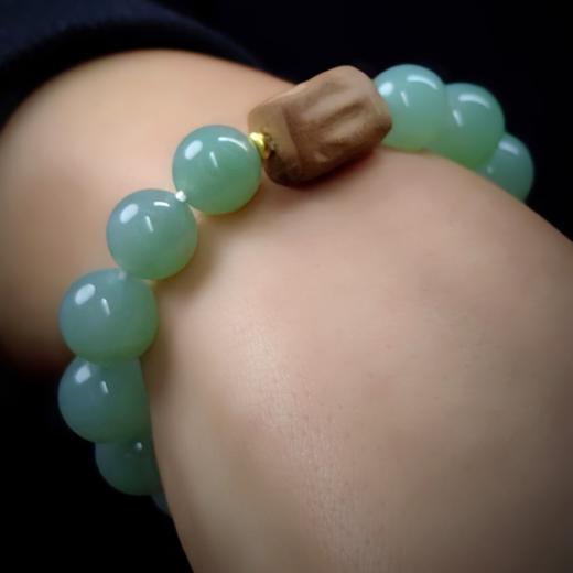 翡翠珠串配老山檀 商品图2