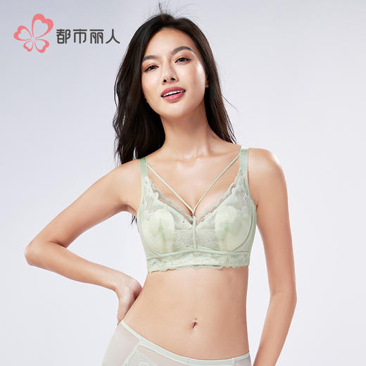 都市丽人舒软挺塑调整型文胸超薄蕾丝软钢圈塑身文胸LJH3A8 商品图1