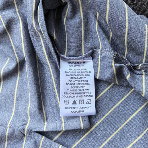 正品FJ高尔夫短袖体恤，快干材质。只有M码L各一件，欧码偏大。
M胸围112，L胸围120 商品图7