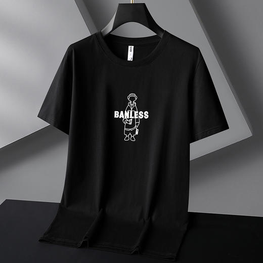 【DG】大依优型大码短袖T恤半袖体恤肥佬圆领打底衫夏季薄款棉质上衣男加肥大码胖子 商品图2