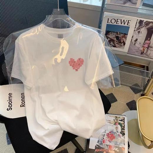 【纯棉短袖t恤】宽松韩版原宿风 新款字母印花 学生全棉体恤ins女装潮  商品图12