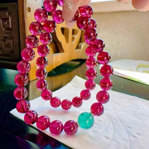 8mm-9mm多圈红碧玺手链 商品图4