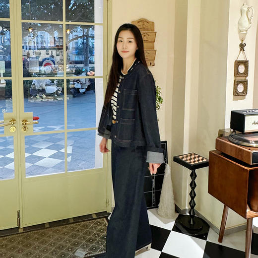 火桐hooton 2025新款 桑蚕丝牛仔套装99606 商品图4