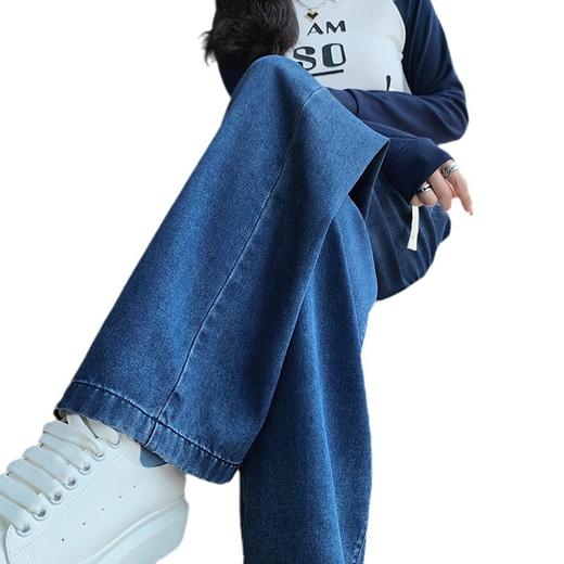 雀说【天丝牛仔裤】莱赛尔天丝棉牛仔直筒阔腿休闲女裤子ALC166 商品图4