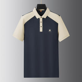 【棉质】【DWP】大依优型大码短袖POLO衫翻领体恤加肥加大男士大号弹力透气舒适夏季半袖