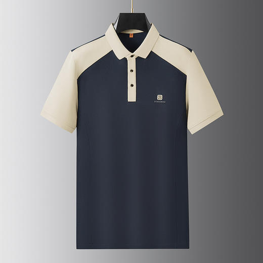 【棉质】【DWP】大依优型大码短袖POLO衫翻领体恤加肥加大男士大号弹力透气舒适夏季半袖 商品图0
