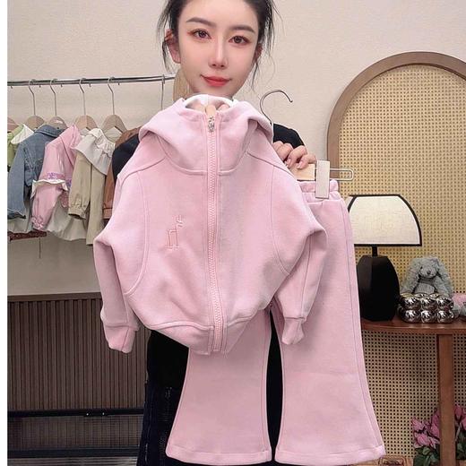【高品质两件套】2025新款女童带帽卫衣套装女童卫衣两件套休闲百搭可爱聚 商品图1