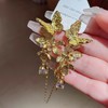 轻奢高级设计感时尚气质个性仙女甜酷耳钉浪漫蝴蝶镶钻流苏耳环女 商品缩略图0
