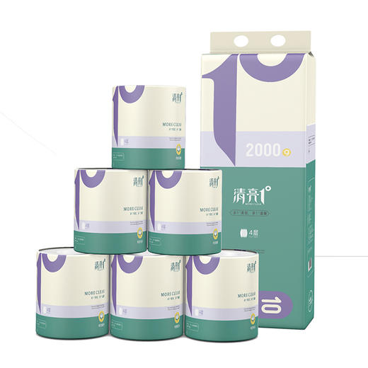 清亮一度 有芯卷纸166克/卷 12卷/提 商品图1
