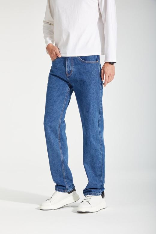 【大牌男士简约直筒牛仔裤8505】品牌同厂👏胯宽腿粗、腿型不好大胆入❗️❗️✅中高腰拉高身材比例，型男，显腿长！-LMH 商品图2