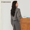 Famecoco范可儿短款外套拼接刺绣翻领通勤FAB6AB001 商品缩略图4