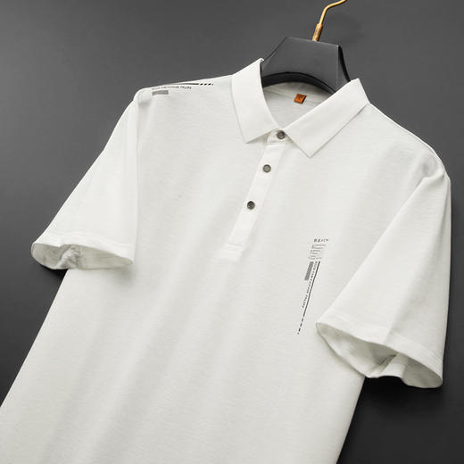 【棉质】【DWP】大依优型大码短袖POLO衫翻领体恤加肥加大男士大号弹力透气舒适夏季半袖 商品图3