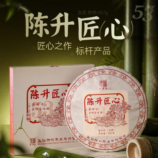 陈升号 2024年陈升匠心357g（生茶） 商品图0