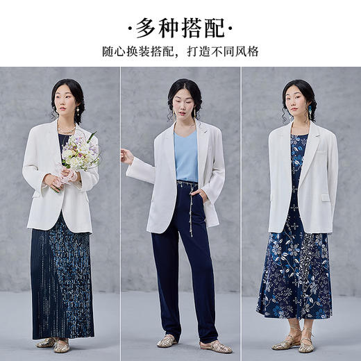 【林栖设计小店】亚麻小西装时尚简约百搭宽松显瘦2025春夏新品外套上衣女1952034 商品图7