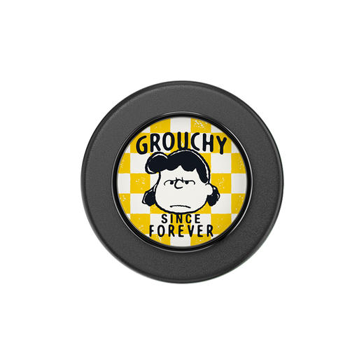 【史努比与朋友们】强势露西 MAGSAFE磁吸手机气囊支架 Round圆啪嗒系列 黄色 格纹 卡通 商品图1