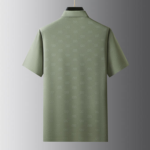 【弹力】【DWP】大依优型大码短袖POLO衫弹力翻领体恤加肥加大男士大号弹力透气舒适夏季半袖 商品图4