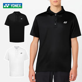 尤尼克斯YONEX羽毛球服速干透气POLO衫短袖立领 115915BCR/215915BCR男女同款