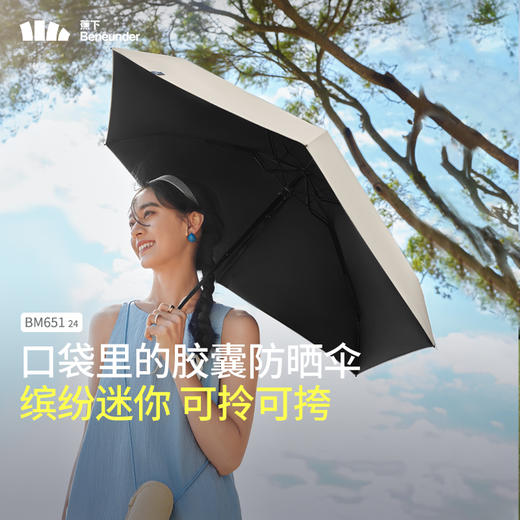 蕉下五折黑胶防晒伞BM65124 商品图6
