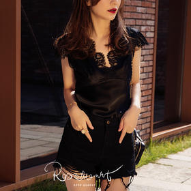 法式可外穿半袖真丝上衣 S923007