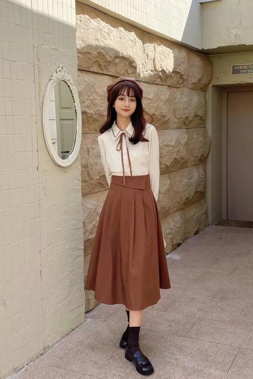 amadella 学院风百褶半裙 15470 商品图2