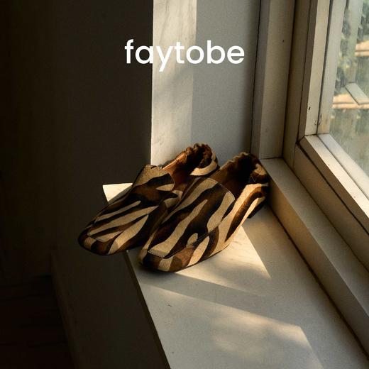 faytobe乐福鞋25春方头法式一脚蹬单鞋小众复古气质低跟小皮鞋女 商品图6