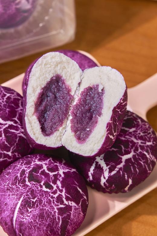 玥小妹爆浆黑芝麻包/奶香紫薯包420g（70g*6个）/袋*2袋优质小麦粉，天然食材 无过多添加，🈚️香精🈚️色素🈚️防腐剂 商品图7