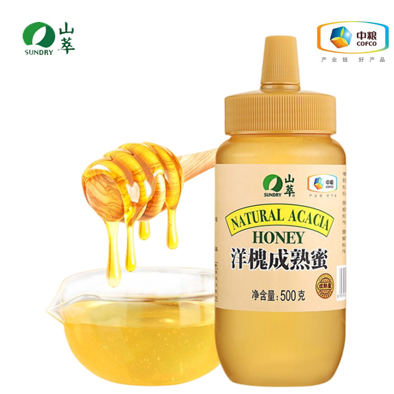 中粮山萃 洋槐成熟蜂蜜500克
