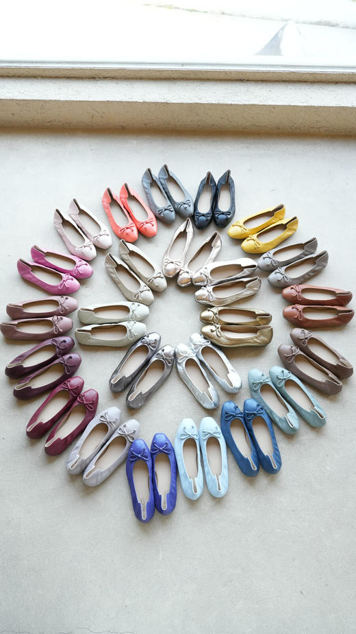 安启美奈蝴蝶结多色芭蕾舞风软底单鞋52158 商品图1