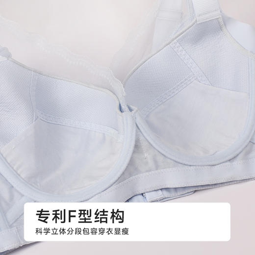 都市丽人完美包容内衣CDE:超薄蕾丝软钢圈常规文胸YBH3J5 商品图6