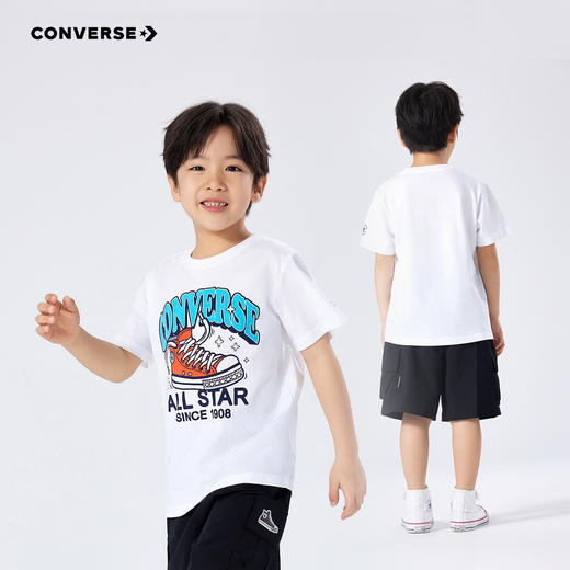CONVERSE 夏 大童小童 儿童童装T恤 CNVN-TE-H348 商品图2