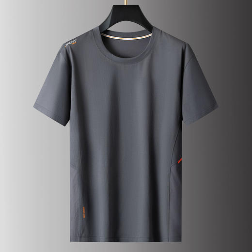 【棉质】【新款DPS】大依优型大码短袖T恤圆领加肥加大肥佬休闲宽松透气上衣男士半袖夏装潮款 商品图0