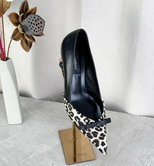 【云粉节】BF楼westory秋季新款小众马毛拼接细跟性感单鞋 商品图1