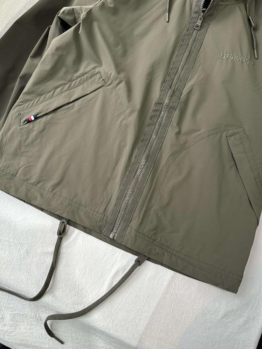 贝壳三 美式休闲梭织抽绳下摆外套梭织简约防风冲锋衣夹克C022406 商品图10