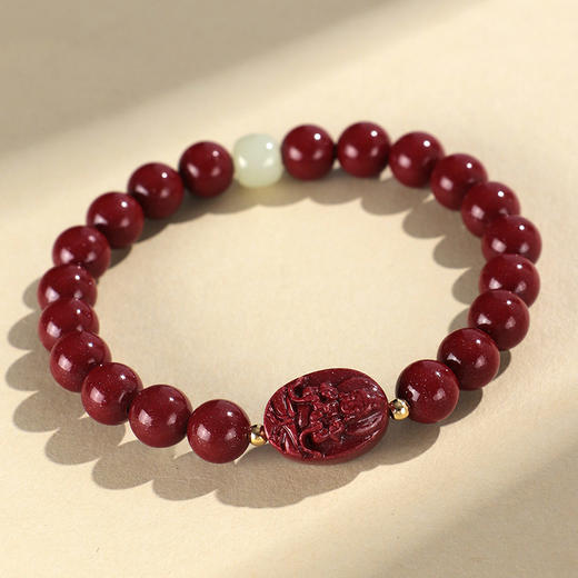 丁摩 十二生肖本命佛紫金朱砂手串男女情侣款普贤文殊菩萨本命年手链5ZF- SL5661 商品图6