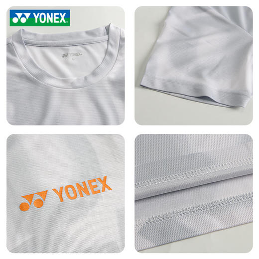 2025新款尤尼克斯YONEX羽毛球服速干短袖115925BCR/215925BCR男女款运动上衣 商品图2