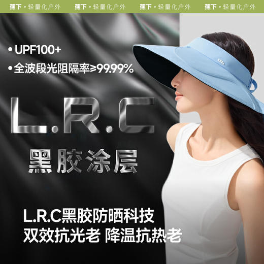 【云粉节】【2件8.5折】6楼蕉下蛋卷全环绕黑胶防晒帽BM557吊牌价219 商品图1