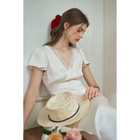 SimpleRetro月魄流光 温柔缎面小礼服法式连衣裙女v领修身a字裙子