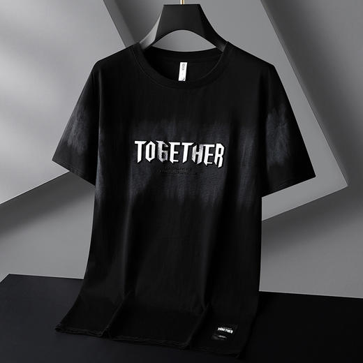 【DG】大依优型大码男装短袖T恤半袖体恤男大码圆领打底衫肥佬时尚休闲棉 商品图0