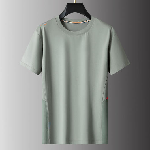 【棉质】【新款DPS】大依优型大码短袖T恤圆领加肥加大肥佬休闲宽松透气上衣男士半袖夏装潮款 商品图5