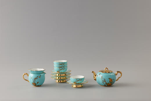 国瓷永丰源 夫人瓷·西湖蓝12/15头茶具套装 商品图0