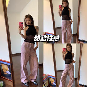 新品上身 | 粉色肌理感好适合夏天，👖太好看了吧！