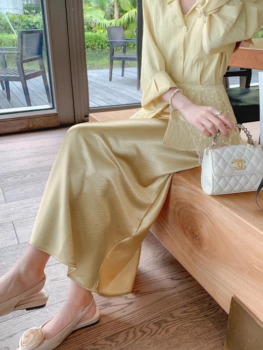 张心子【流光美学】春夏防晒通勤风气质蕾丝披肩衬衣两件套套装 U2502035 商品图6