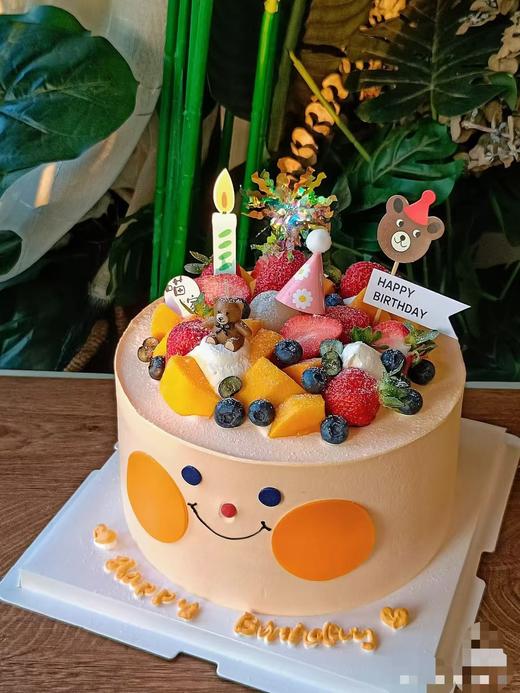 可爱治愈笑脸蛋糕 商品图0