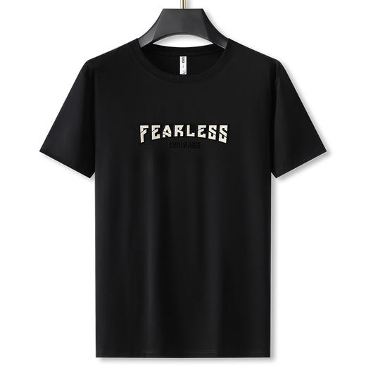 【DG】大依优型大码男装短袖T恤压花半袖体恤男大码圆领打底衫肥佬时尚休闲棉 商品图0