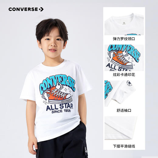 CONVERSE 夏 大童小童 儿童童装T恤 CNVN-TE-H348 商品图0