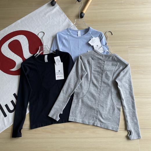 点此购买 lulu露露乐蒙Swiftly Tech女子针织工艺提花瑜伽长袖打底衫 cp LL 310217 商品图4